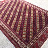 Fine Antique Turkmen Rug Wool Oriental Hand Made Rug 245x162cm Persian Vintage