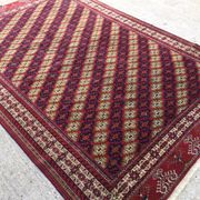 Fine Antique Turkmen Rug Wool Oriental Hand Made Rug 245x162cm Persian Vintage