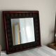 70×70 colonial style wall mirror – natural rattan frame, very good condition