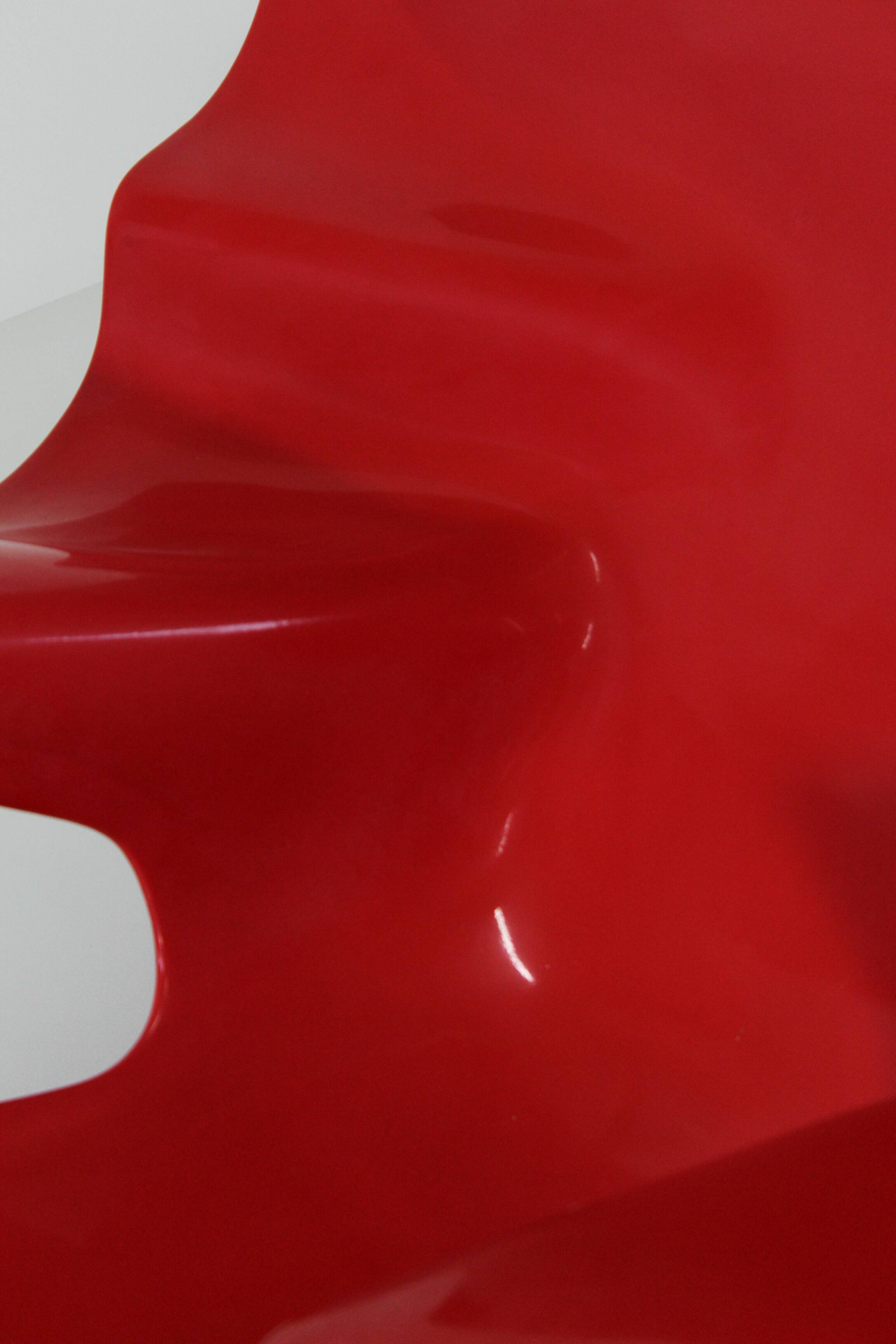 Chaise Longue "Elephant" by Bernard Rancillac – Limited Edition 07/100 – Red