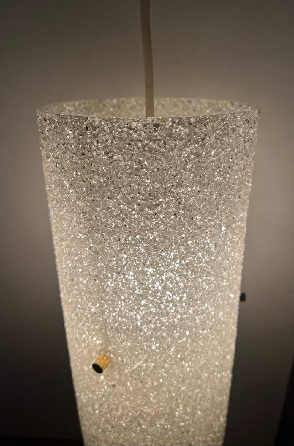 Vintage 1970s granite cylindrical suspension