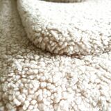 Heated chair in moumoute, sheepskin