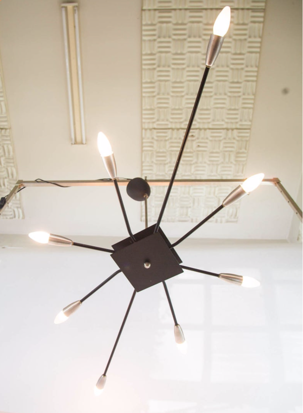 Xxl 8 arm vintage 80s spider luster