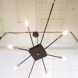 Xxl 8 arm vintage 80s spider luster