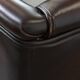 Very beautiful wing chair made of cowhide leather in English style
