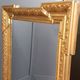 Antique French Napoleon III mirror with gold-coloured frame