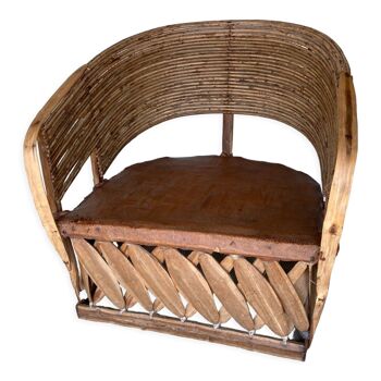 Mexican craft armchair equippal