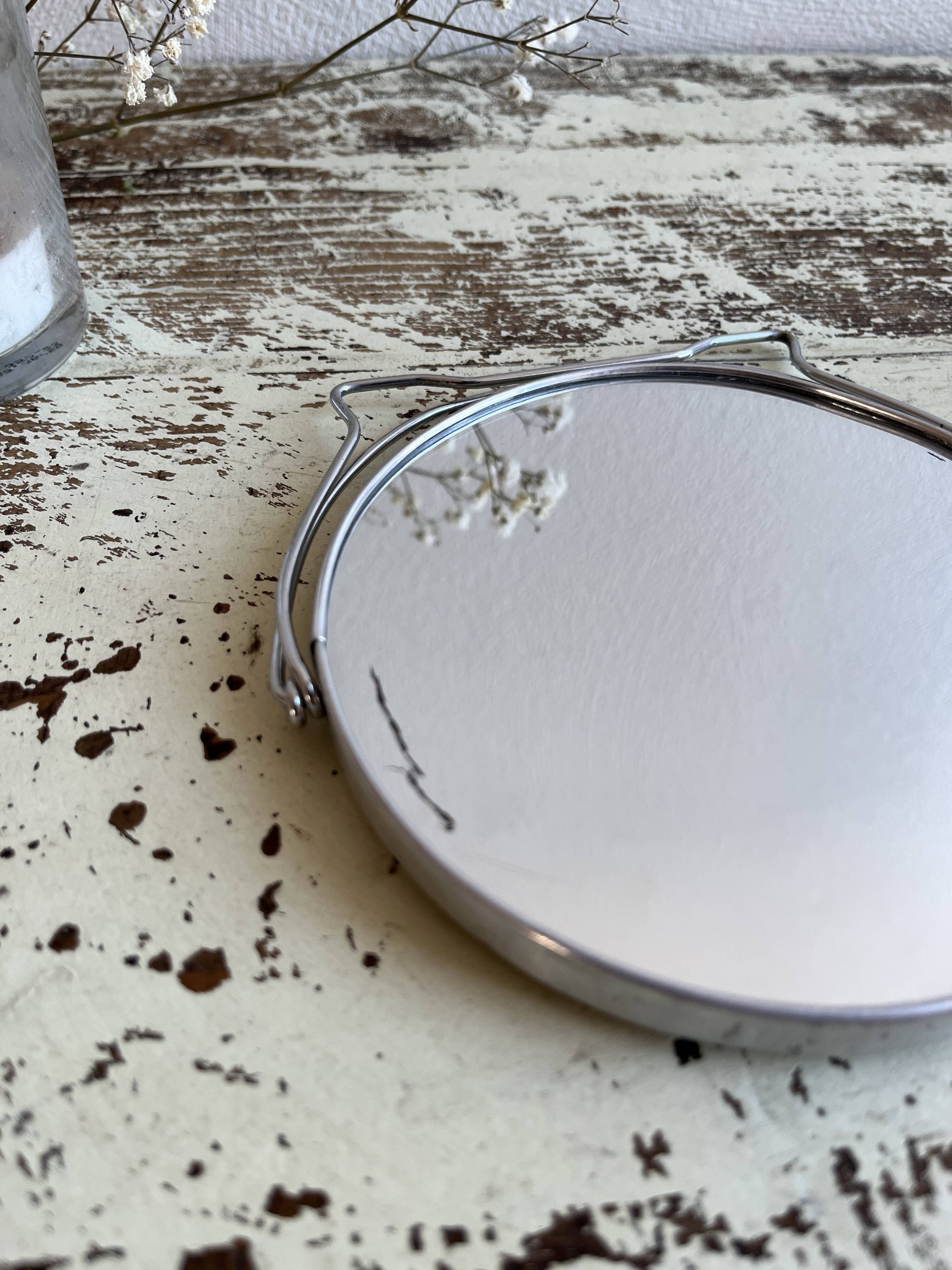 Round barber mirror 12.5 cm