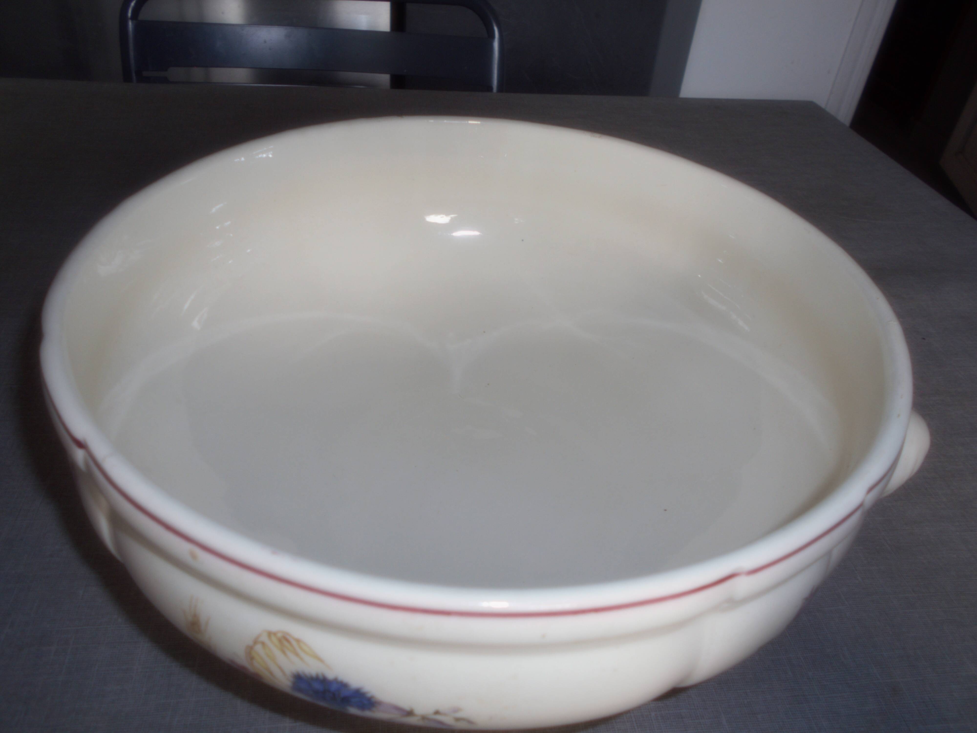 Flowered salad bowl digoin sarguemines