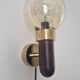 Set of Two Midcentury Wall Lamps, Denmark, 1970s