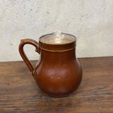 Brown farmhouse pitcher / carafe
