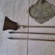 Fireplace accessories and its bronze support