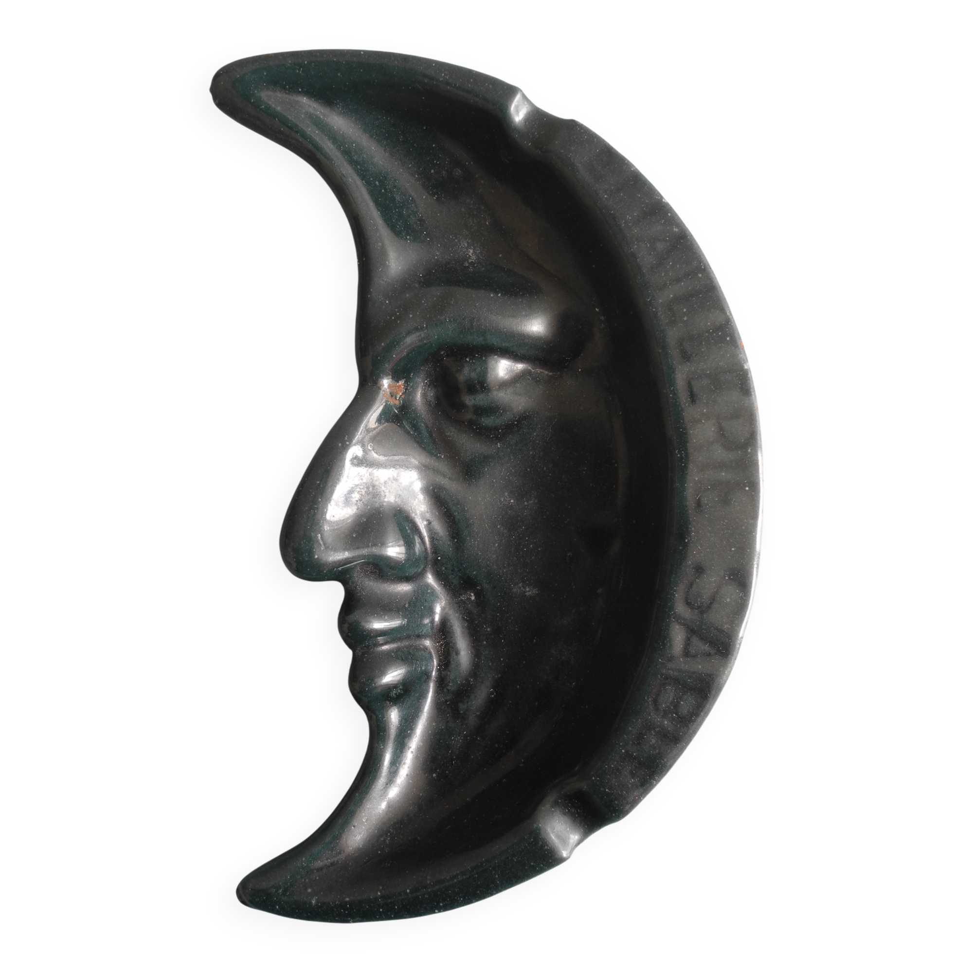 moon ashtray enameled cast iron