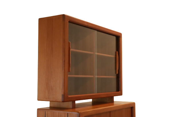 Vintage Danish design Dyrlund two-piece cabinet
