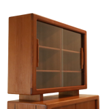 Vintage Danish design Dyrlund two-piece cabinet