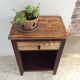 Vintage compas legs bedside table
