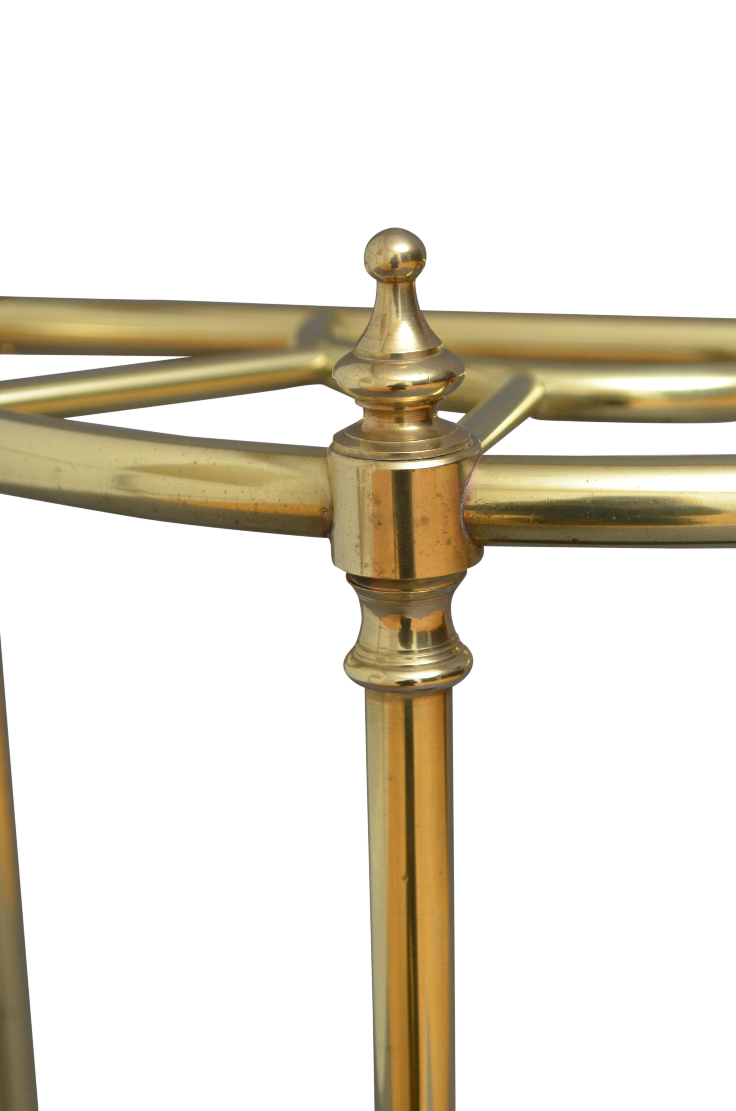 Victorian brass umbrella stand