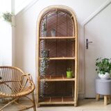 Rattan bookcase