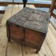 Carved wooden wedding chest