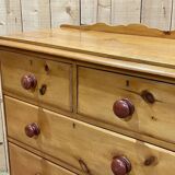 Commode anglaise en sapin de la fin du XIXème, 4 tiroirs