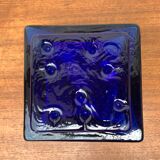 Scandinavian mid-century block glass vase, 1960s