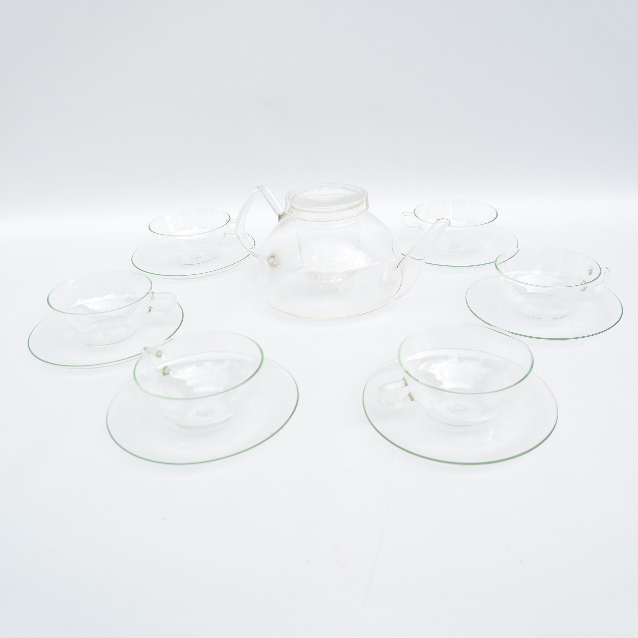 Coffee service by w. wagenfeld, jena glas, germany, 1970s