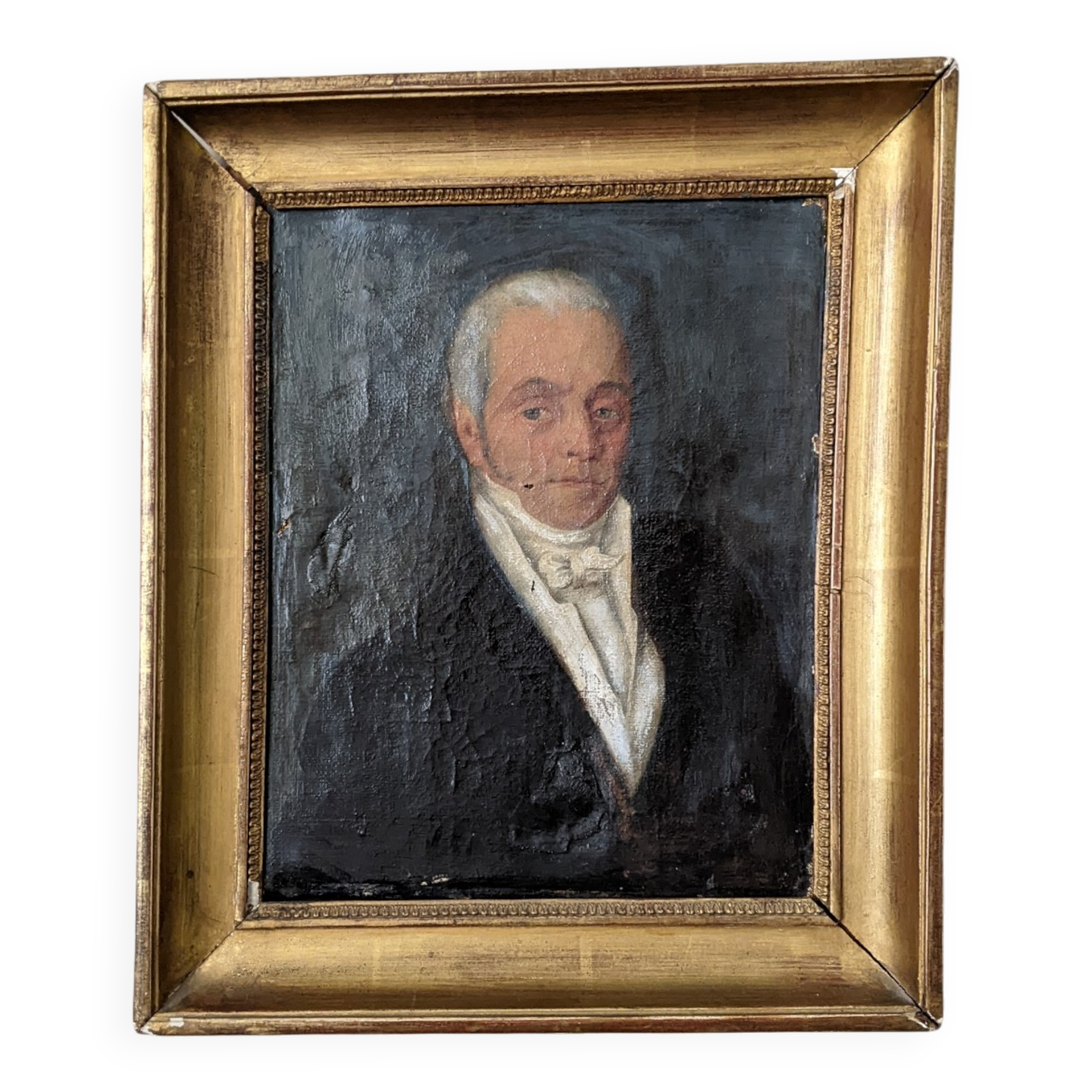 Old portrait oil on canvas country decoration