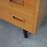 Ash chest of drawers, Danish design, 1970s, manufacture: Hundevad