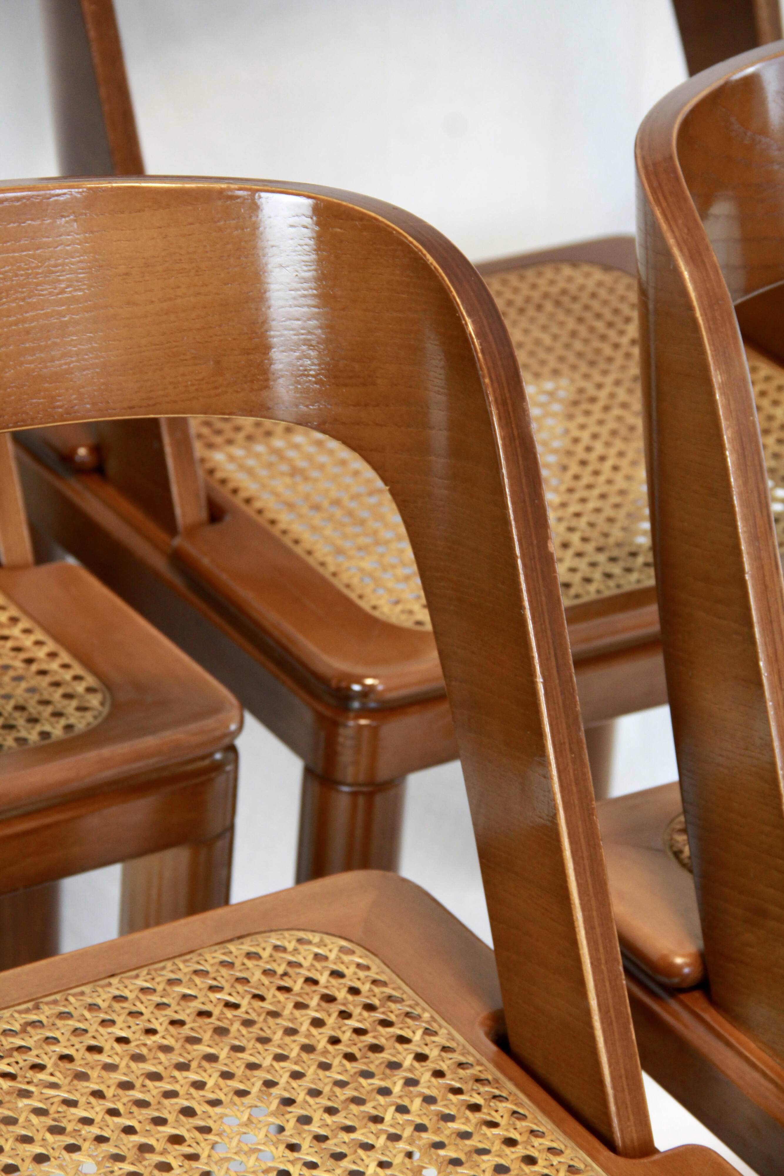 Sabot, Vintage Mid-Century Modern Dining Chairs by RB Rossana, Set of 4, It