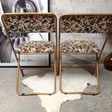 Pair of vintage Lafuma folding chairs