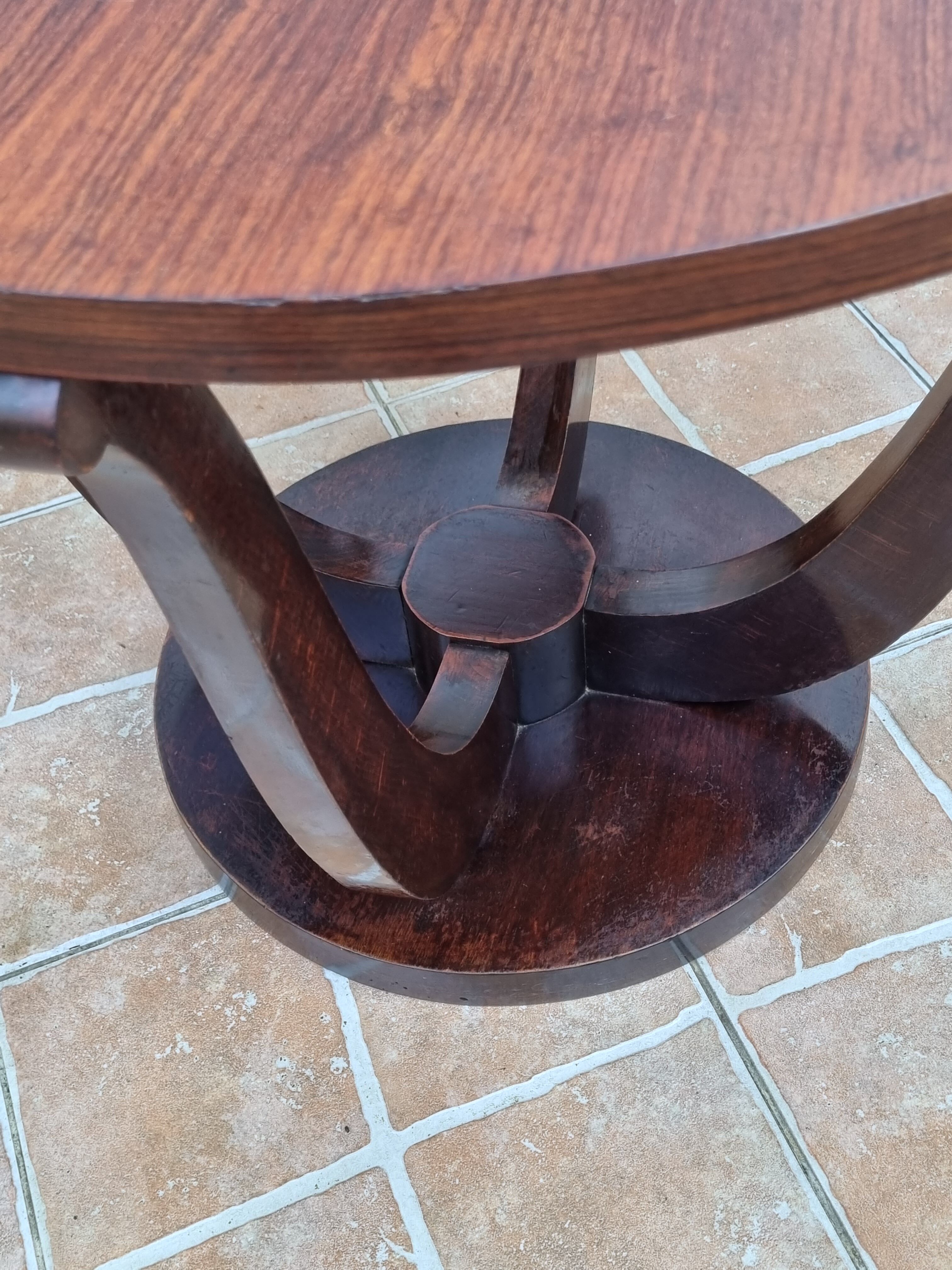Art Deco pedestal table, 70 cm