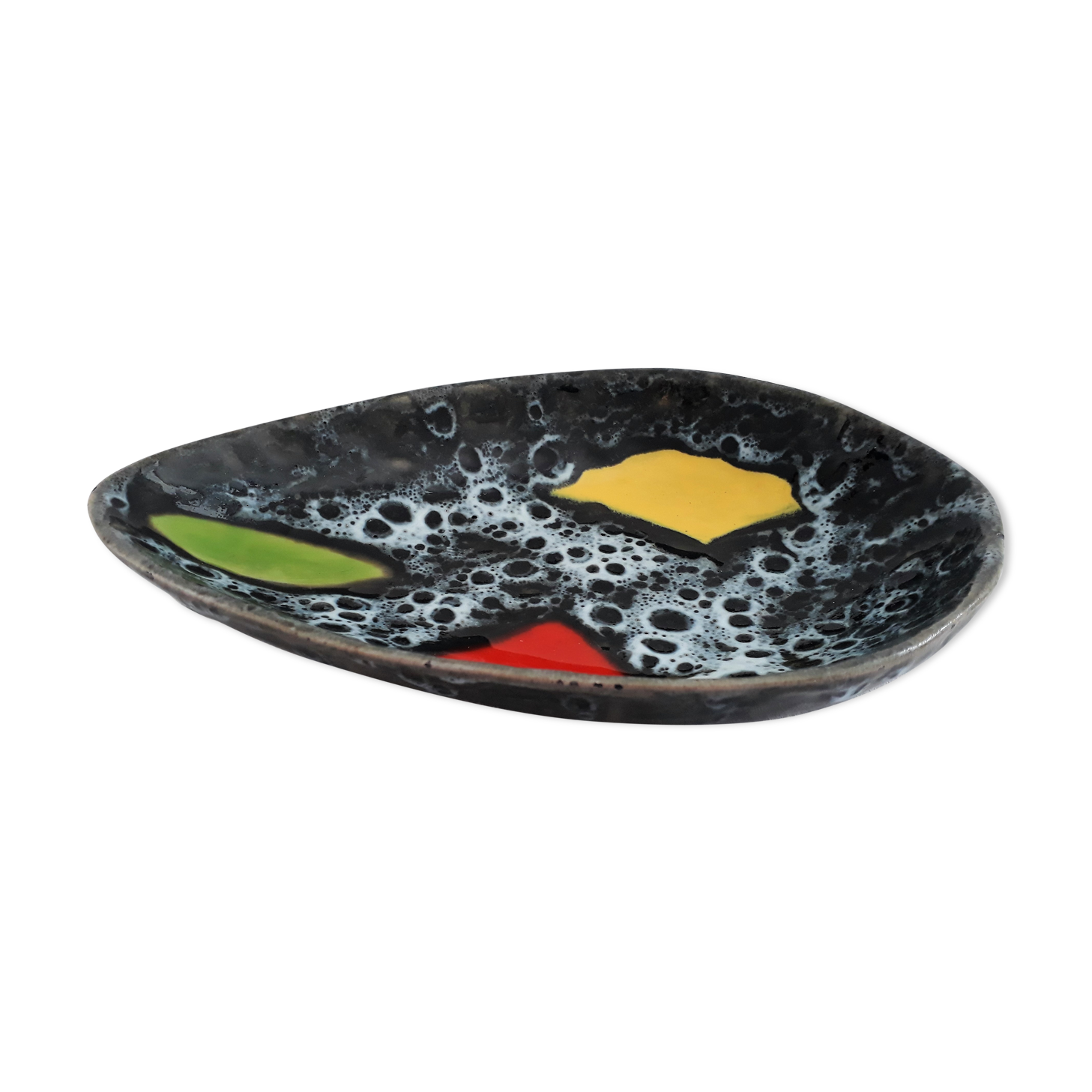 Coupelle ou vide poche céramique signe Luc Vallauris vintage années 50