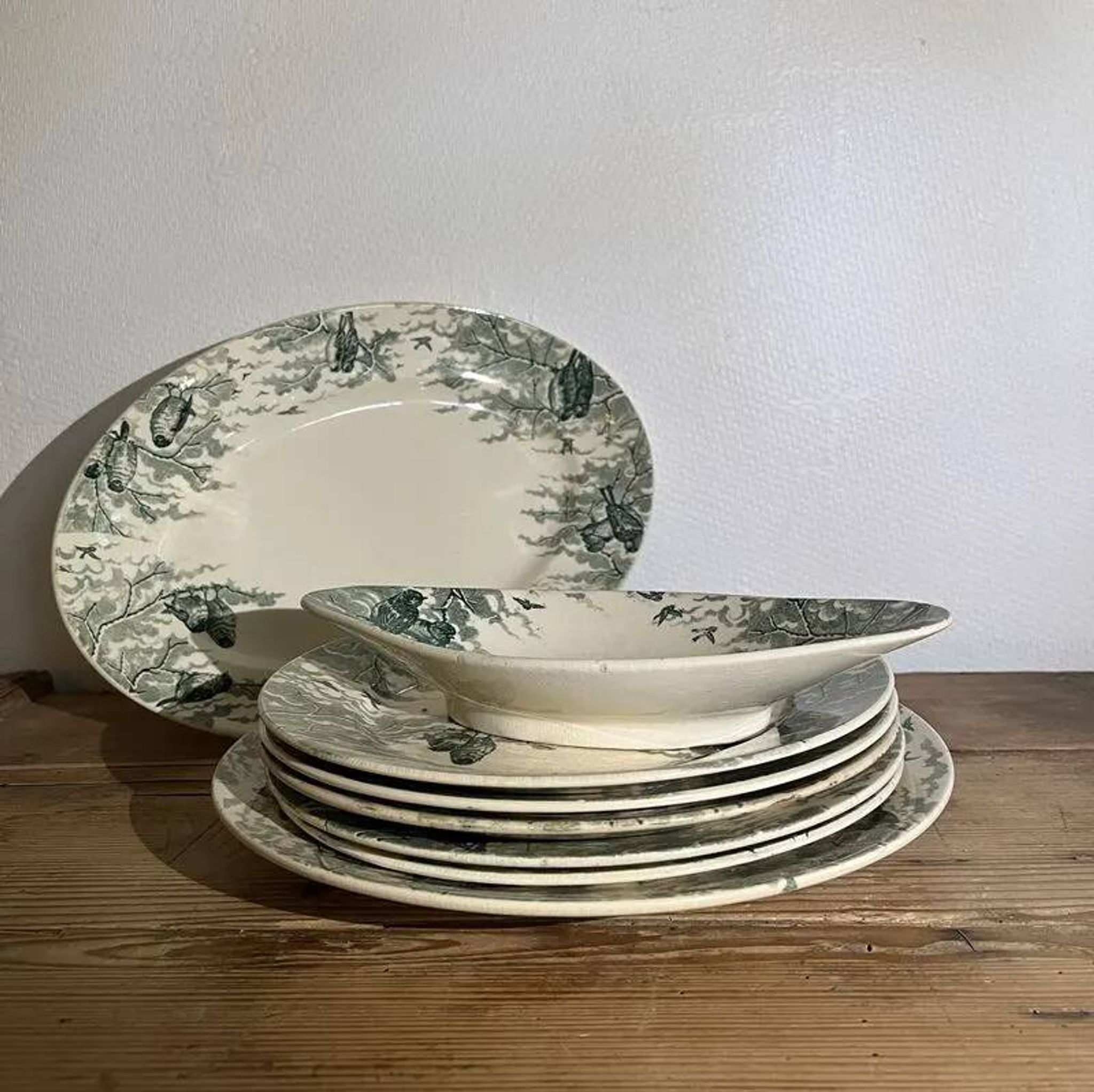 Ceramic service from Sarreguemines