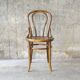 Fischel bistro chairN°18 wooden seat Art Nouveau, circa 1900
