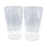Duo of orangeade glasses