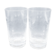 Duo of orangeade glasses