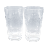 Duo of orangeade glasses