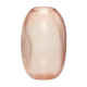 Vase en verre de forme ovoide rose pale 22cm