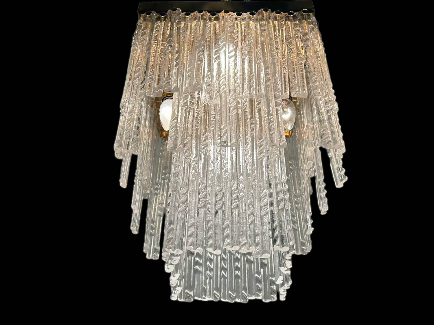 Murano Glass Rod Ceiling Light Flushmount