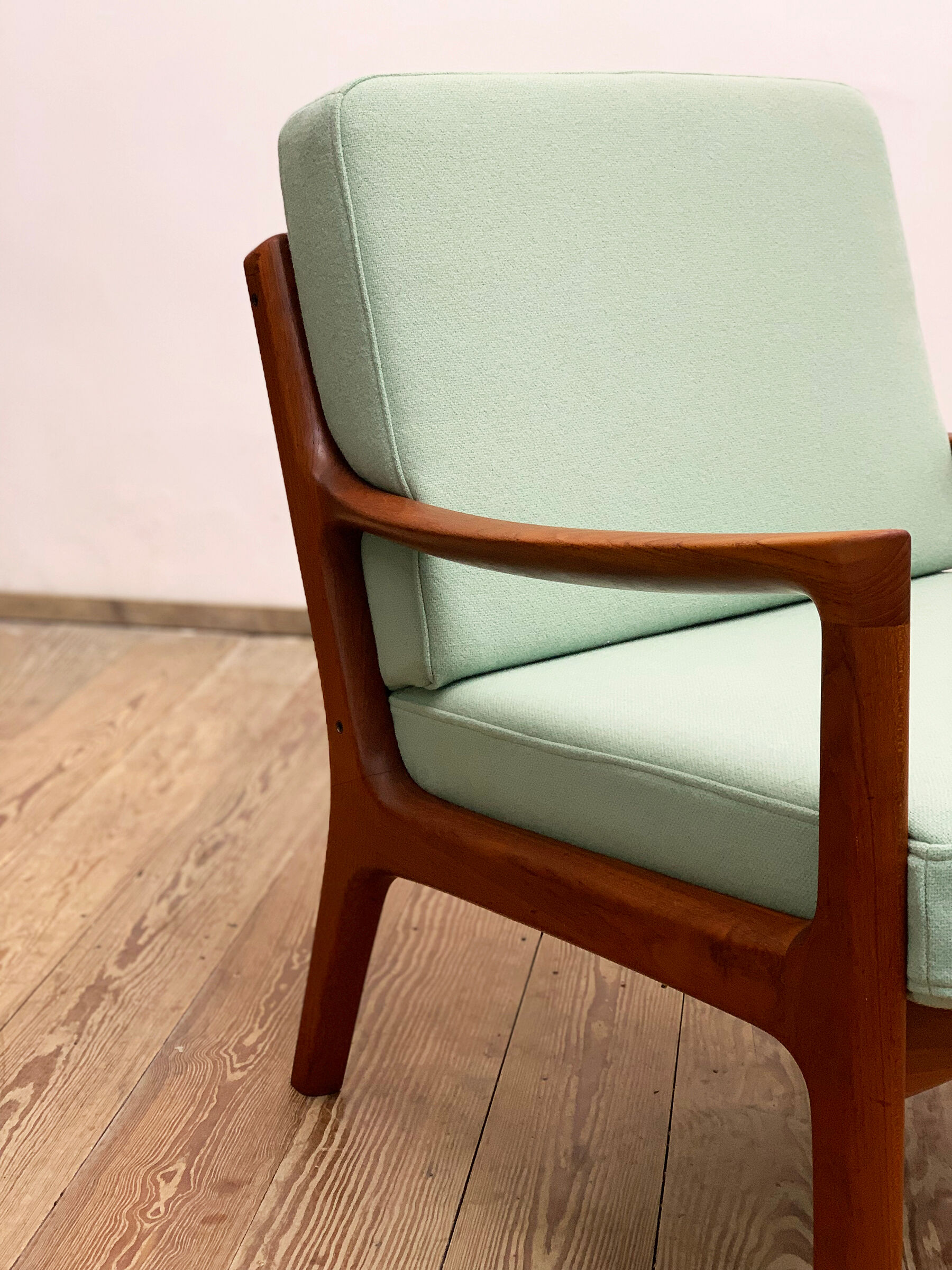Teak armchair or easy chair by Ole Wanscher for France & Son, Mid Century Modern Danish Design, 1950er
