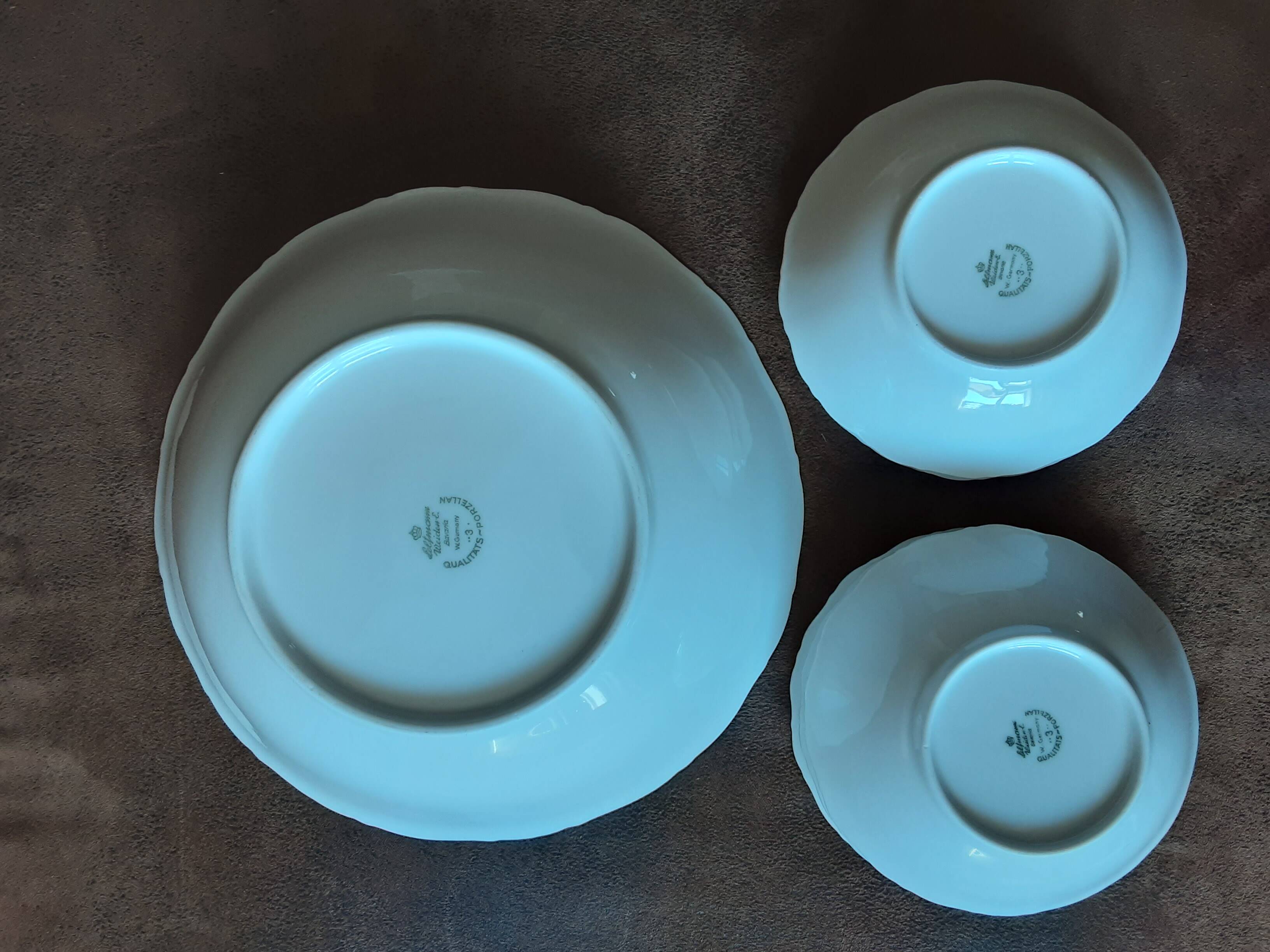 Bavaria porcelain cup and 6 bowl set