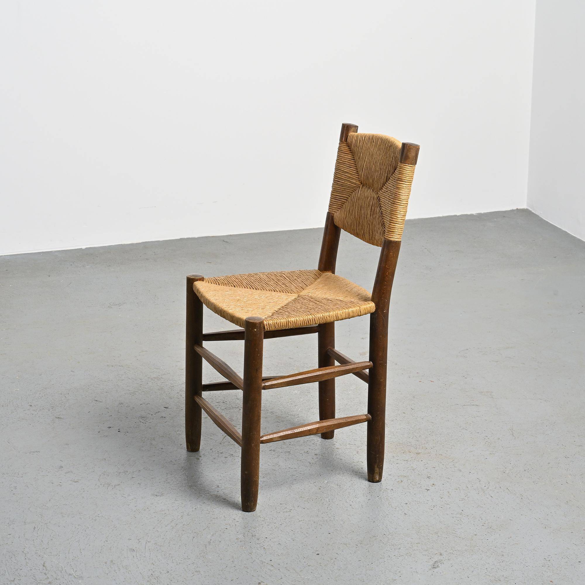 Paire de chaises modèle Bauche par Charlotte Perriand, circa 1950