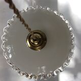 Vintage opaline hanging lamp