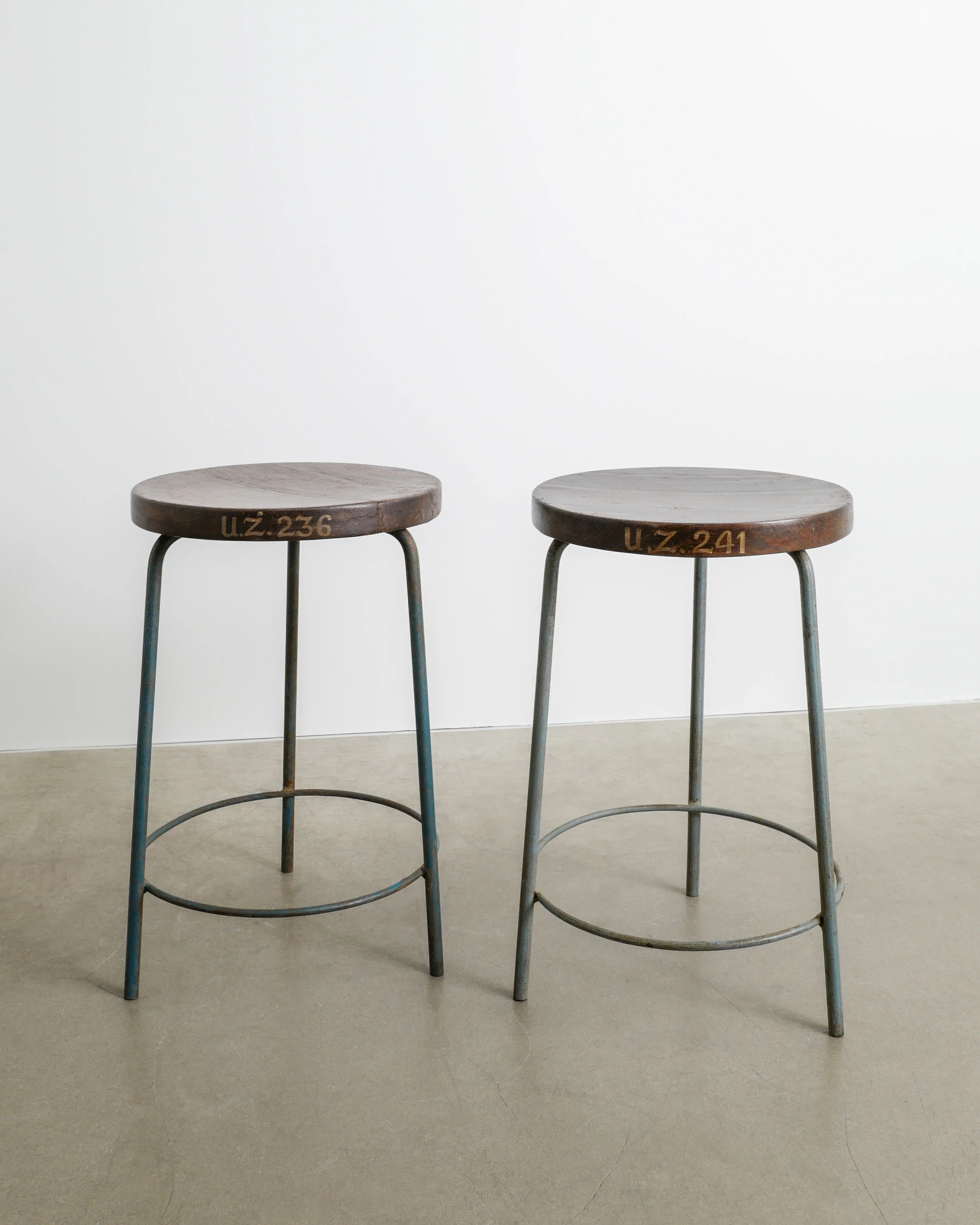 Pair of Pierre Jeanneret High Bar Stools, 1950s