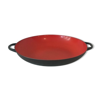 Flat bowl krenit enamelled sheet metal