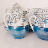 Japanese coffee set 10 cups, milk jar, sugar pot