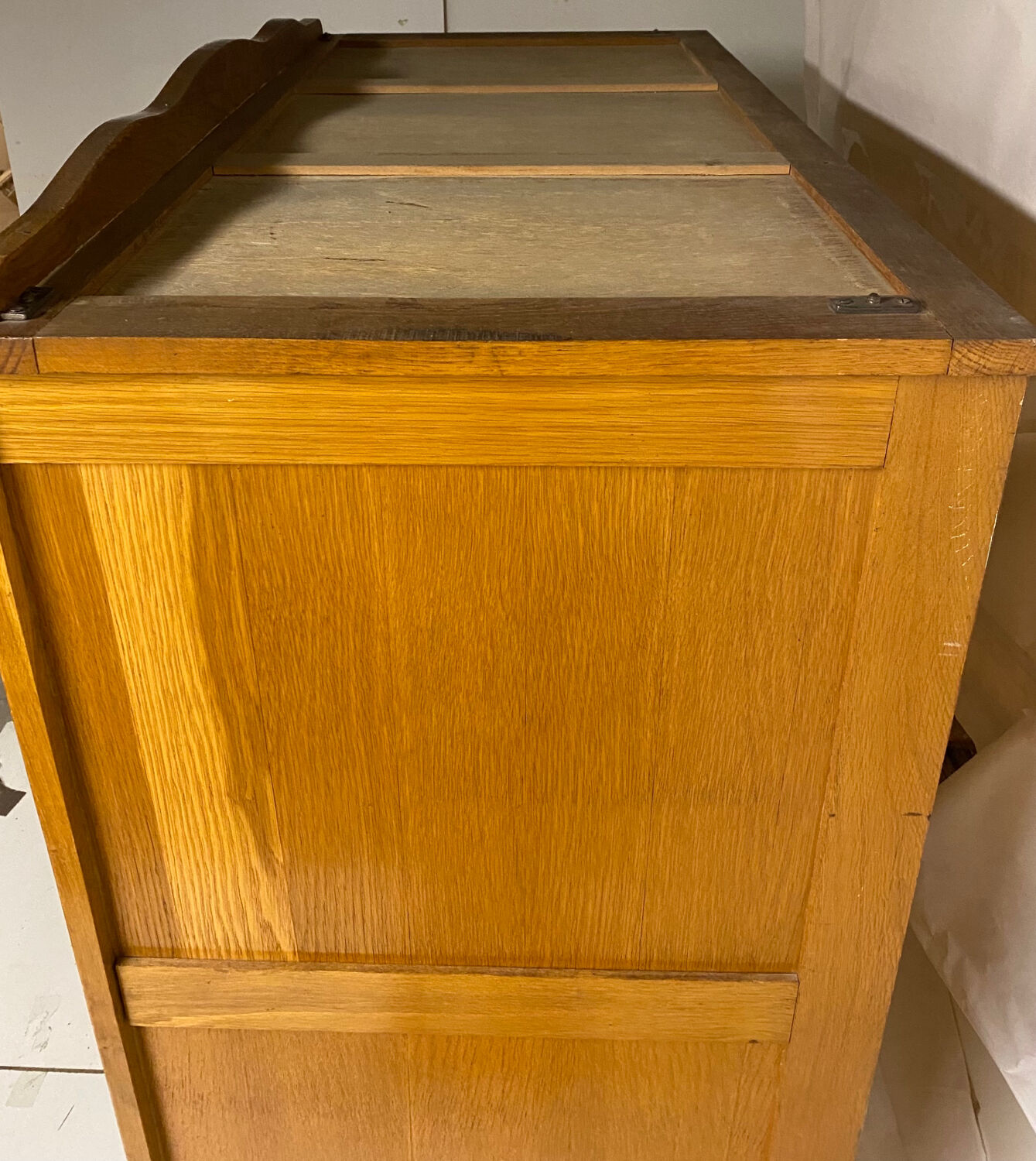 Vintage wardrobe with compass feet