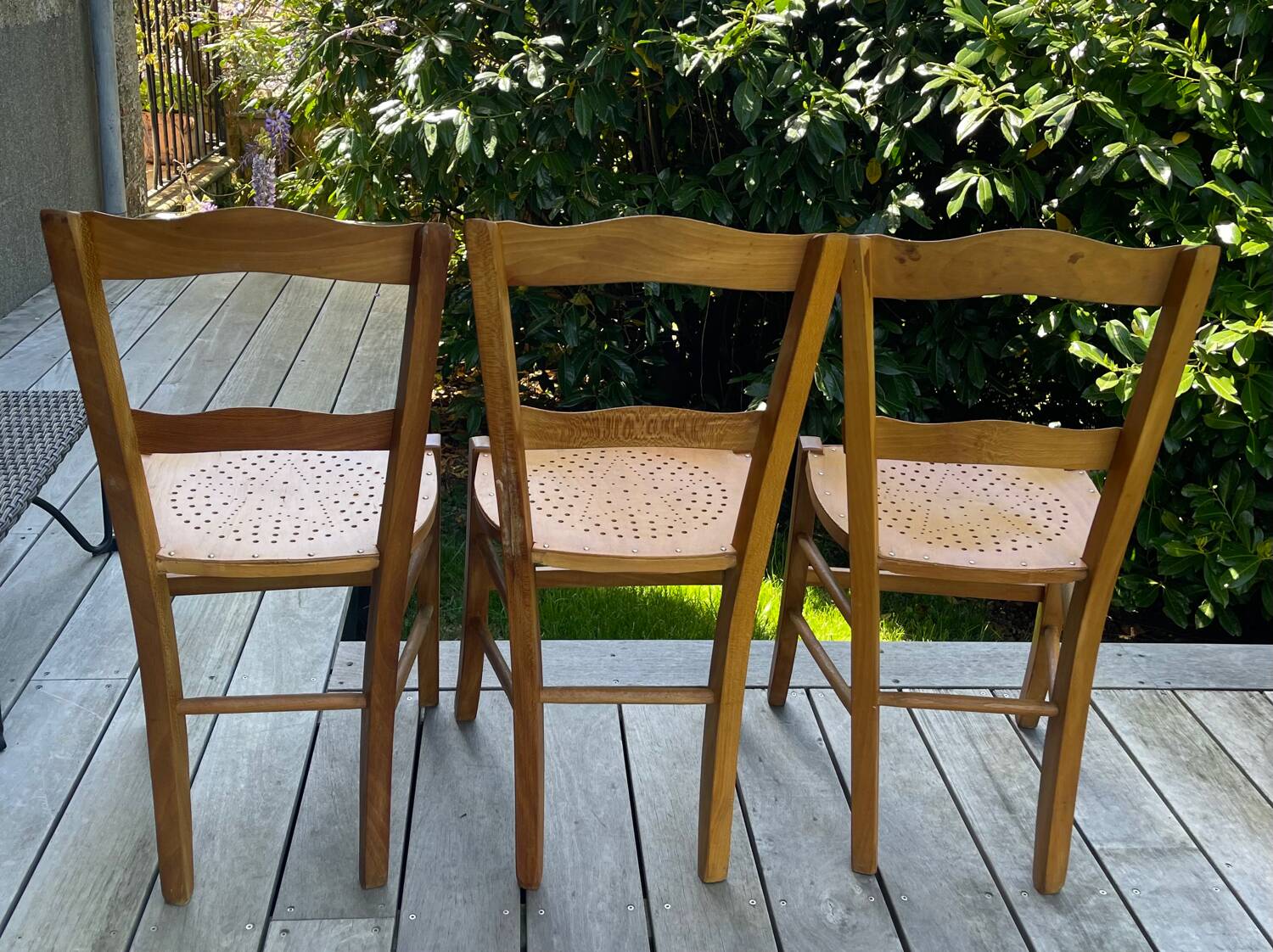 Luterma vintage bistro chairs