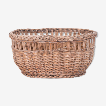 Panier en osier vintage