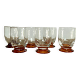 6 vintage liquor glasses